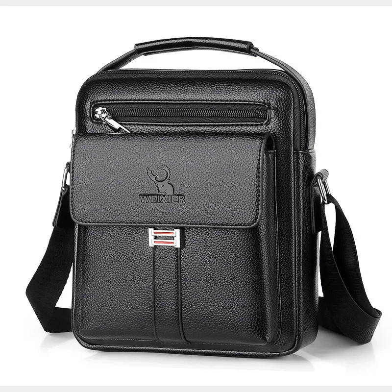 Hommes bandoulière sacs à bandoulière impermeable Vintage hommes sacs main grande capacité en cuir PU sac homme sacs de messager s