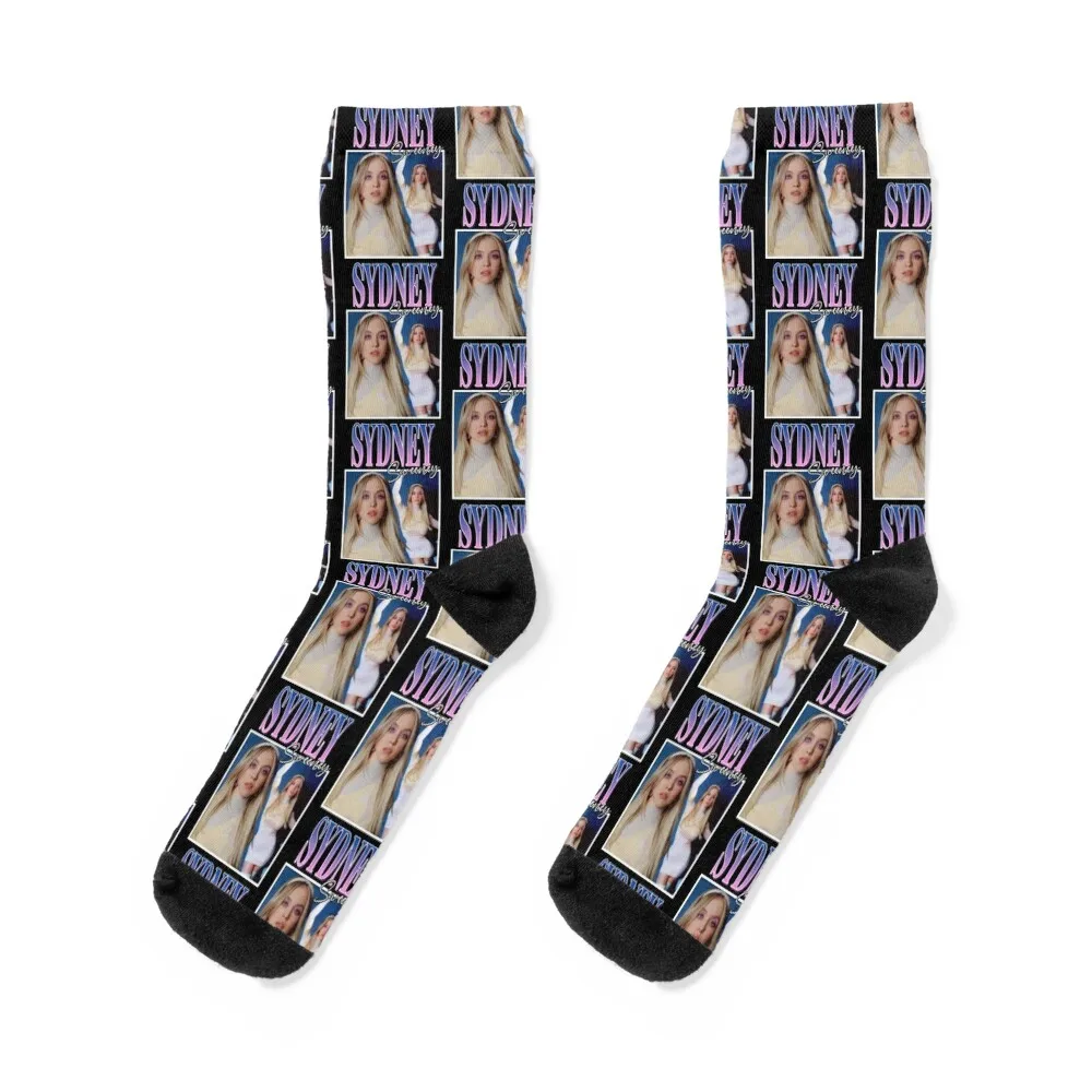 

Sydney Sweeney Socks sports stockings funny sock Run aesthetic Ladies Socks Men's