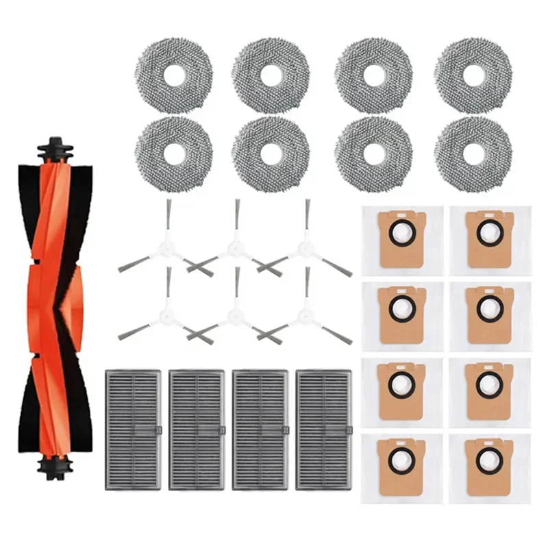 B26B For Xiaomi Mijia M30S D103CN Robot Vacuum Cleaner Accessories Main Side Brush Hepa Filter Mop Cloth Dust Bag