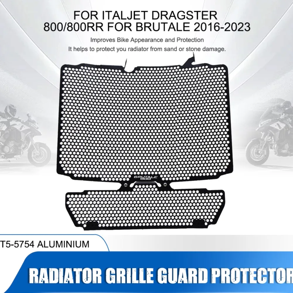 

For Italjet Dragster 800/800RR Motorcycle Accessories Radiator Grille Guard Cover Protector For MV Agusta Brutale 800 2016-2023