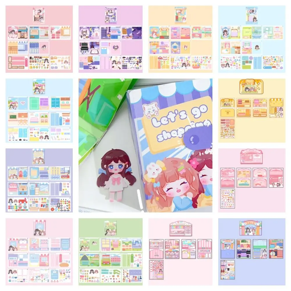 

DIY Kids Quiet Book Paper Girls Busy Book Material Package Sticker Book Paper Girls Busy Book Material Package Sticker Book