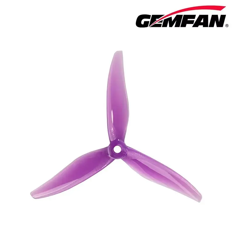 2 أزواج Gemfan 5129 5 مللي متر حفرة YUKI 3-Blades CW CCW PC المروحة ل 2306 2207 موتور FPV سباق RC الطائرة بدون طيار كوادكوبتر مولتيروتور