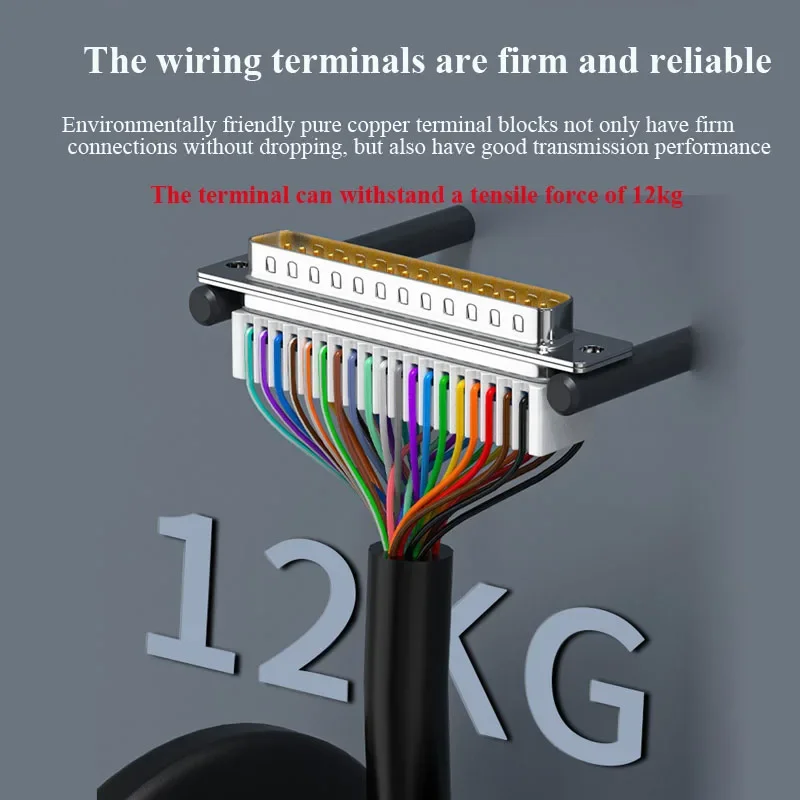 DB37 Solder-free Connector Small Volume 37Pin Wiring Terminal Joint Adapter Industrial Grade DB 37 Pin Male Female Connectors