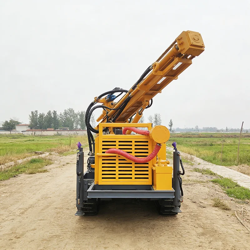 Crawler Mounted Pneumatic Water Well Drilling Machine DTH Hammer for Mineral Exploration Wells