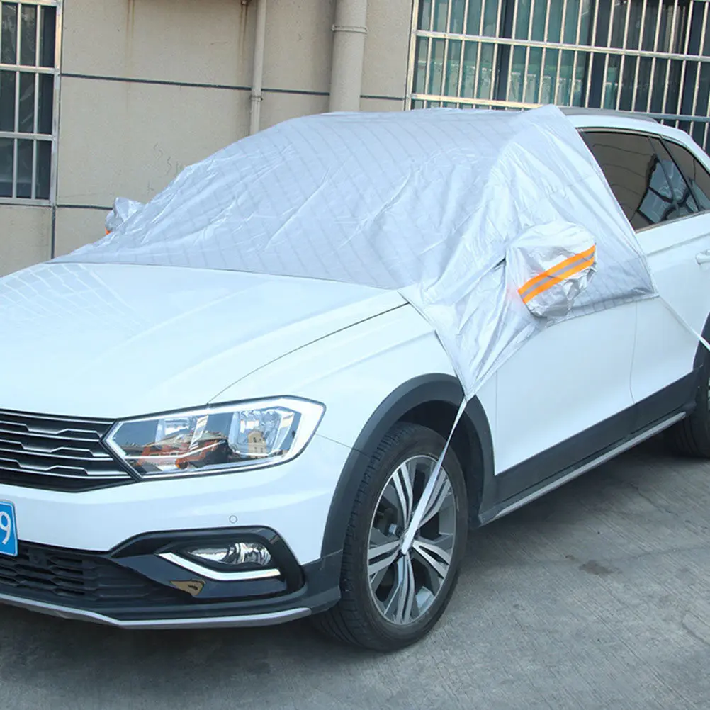 

Windshield Snow Cover Heavy Duty Cotton with Aluminum Layer Sun Shade Protector Against Uv Rays and Ice Frost for Most Vehicles