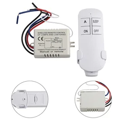 Quality Wireless Remote Switch for Essential Indoor Light Controlling Quick and Easy Installation Operable Even Through Walls