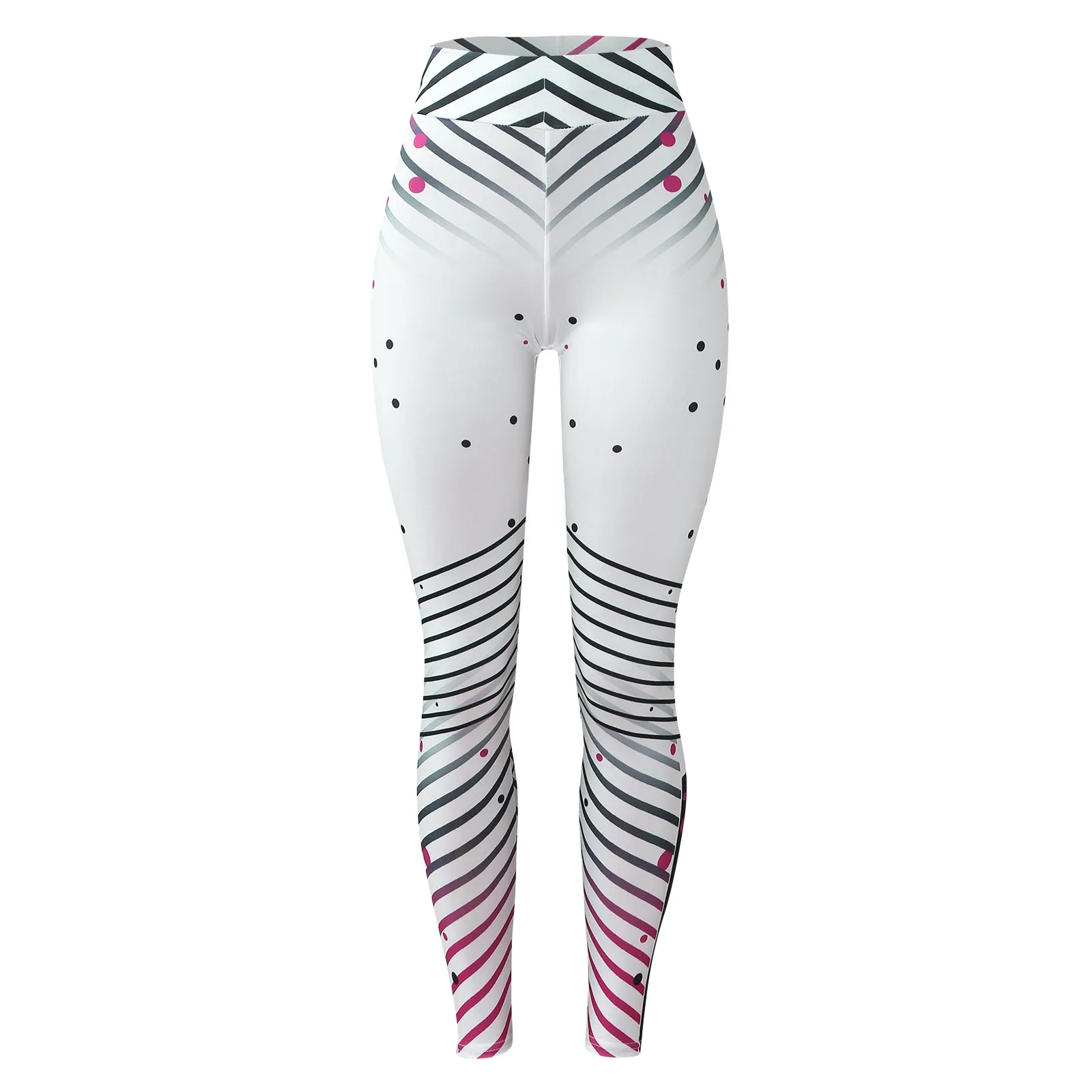 Hot Sale Vrouwen Print Vrije Tijd Elastische Strakke Yoga Sport Strakke Scrunch Butt Hardloopbroek Yoga Broek Leggings Broek Sportkleding