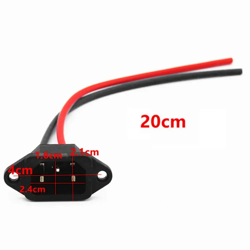 1pcs Electric Scooter Battery Charger Port With 3 Pin Plug Connector Jack Socket For E-Bike E-Scooter Charger Port Parts