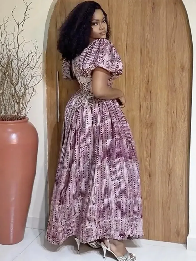 

Африканское платье макси Дашики для женщин Vetement Femme в стиле Анкары, Абая, лето-осень, новинка 2025 года, одежда из Африки