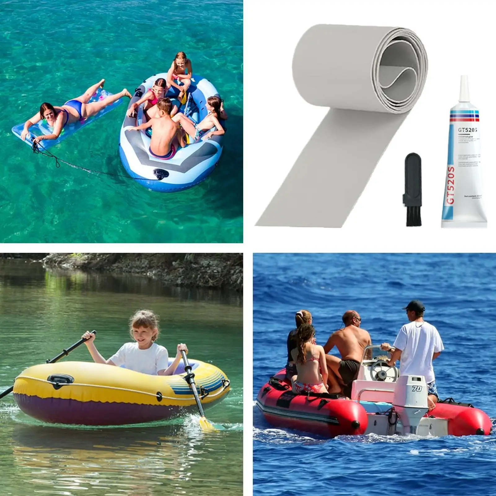 

Патчи для надувных лотков, водонепроницаемая лента с клеем, сверхмощный надувной ремонтный комплект для отскока домика, взорванная кровать, гидромассажная ванна