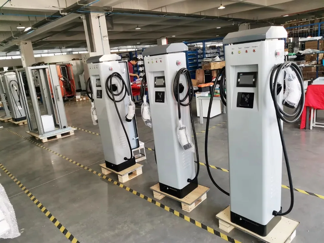 Bluesky Ground Mounted EV Charger Floor Standing Type 2 AC 22KW with SIM Card Quick Charging Wireless Port