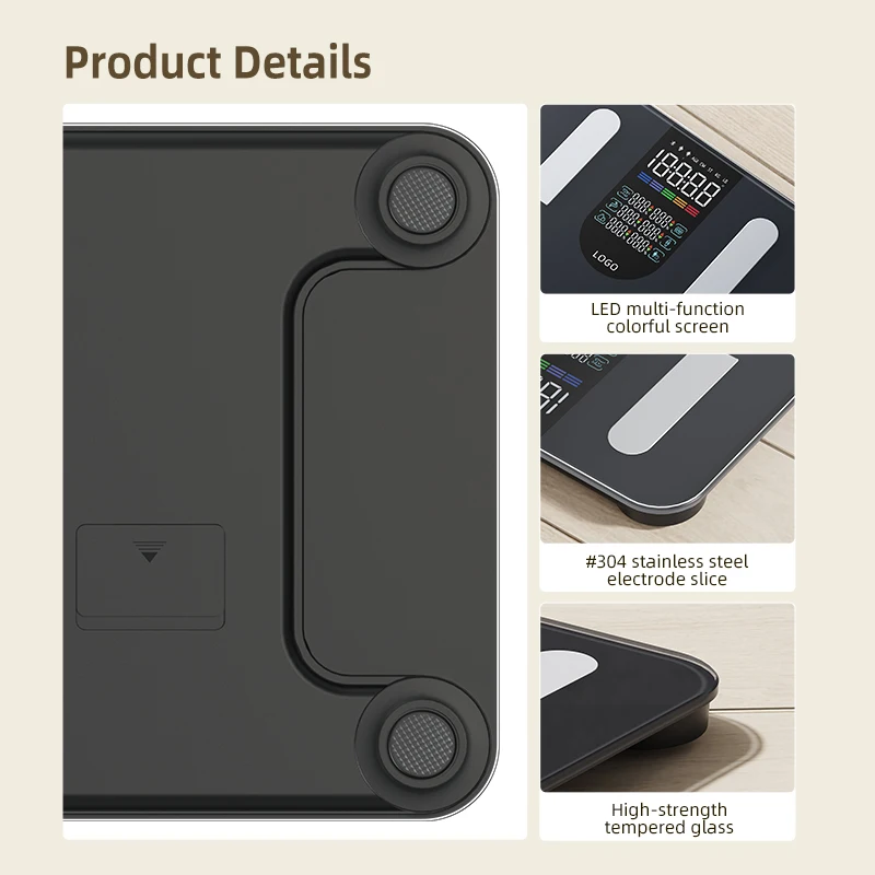 Bathroom scale Electronic BMI, digital 227 kg bathroom scale