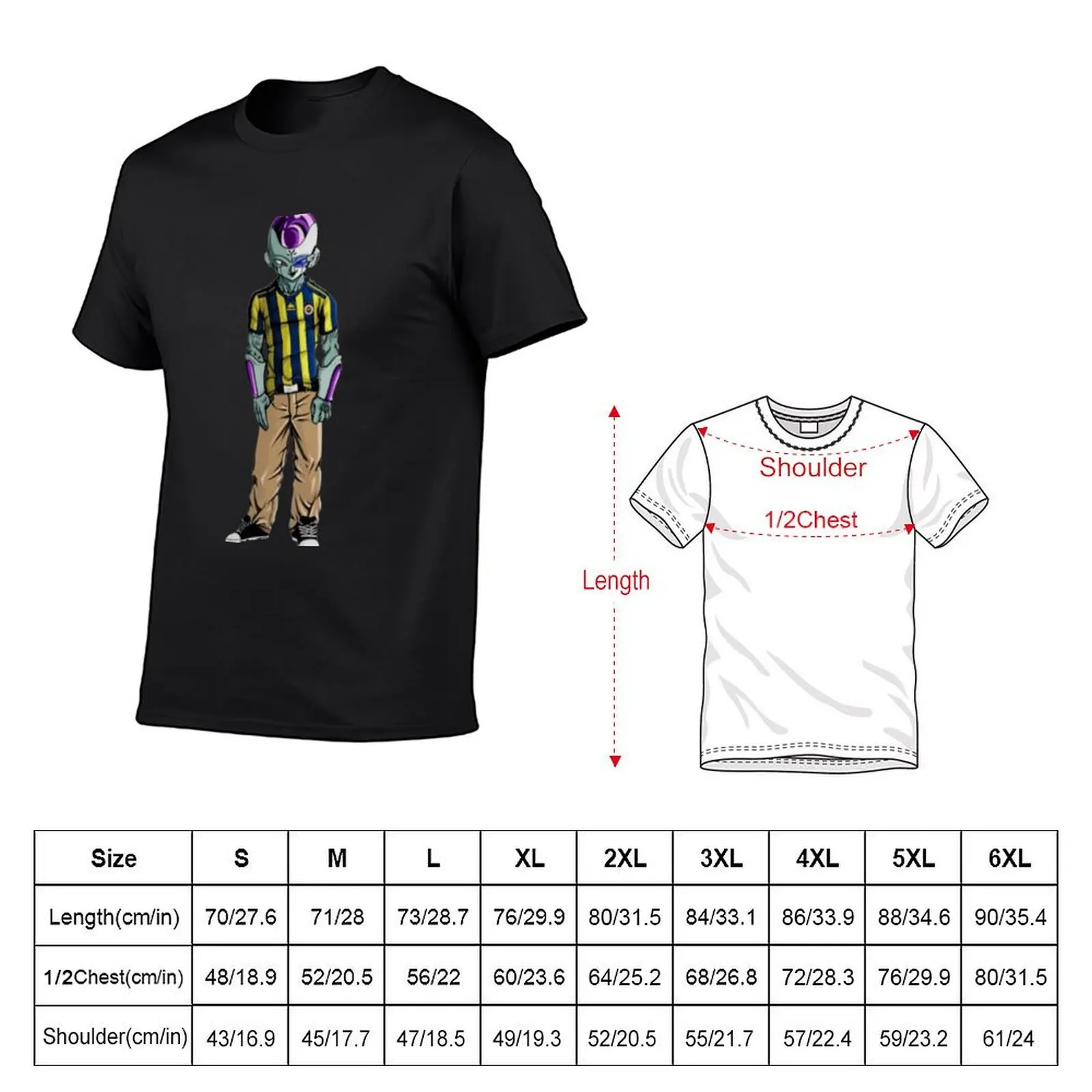 Frieza wearing a Fenerbahce shirt T-Shirt street wear vintage clothes tshirts for men