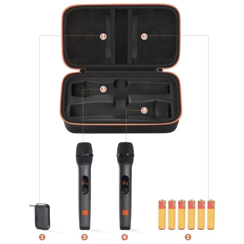 Microphone Storage Bag Waterproof Two Microphones Bags Portable Professional Microphone Toolkit Prevent Scratches Toolkits