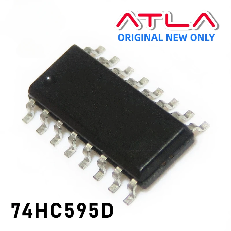 (20pcs) 74HC595D 74HC595 SOP-16 Counter Shift Registers 8bit Shiftr new origin IC Serial to Parallel Storage Register Logic Chip