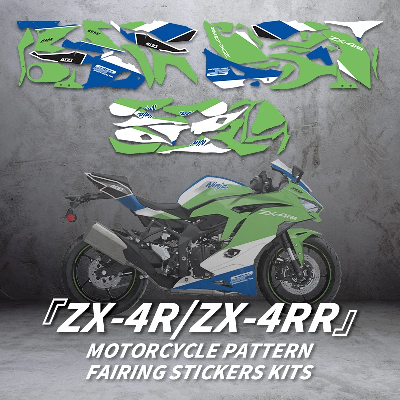 

Used For KAWASAKI ZX-4R ZX-4RR Pattern Printing Stickers Kits Motorcycle Accessories Protection And Decoration Various styles