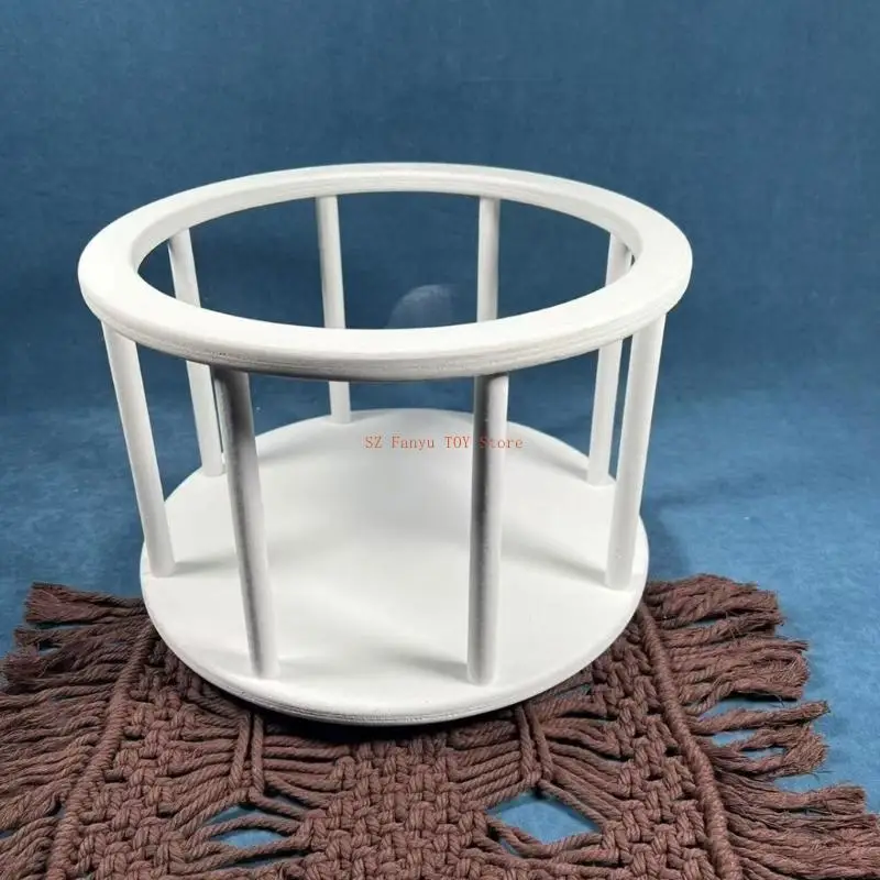 96GC Giỏ tròn chụp ảnh đa năng cho bé Dễ dàng lắp ráp Đạo cụ chụp ảnh Phụ kiện chụp ảnh được thiết kế cho phòng thu hoặc sử dụng