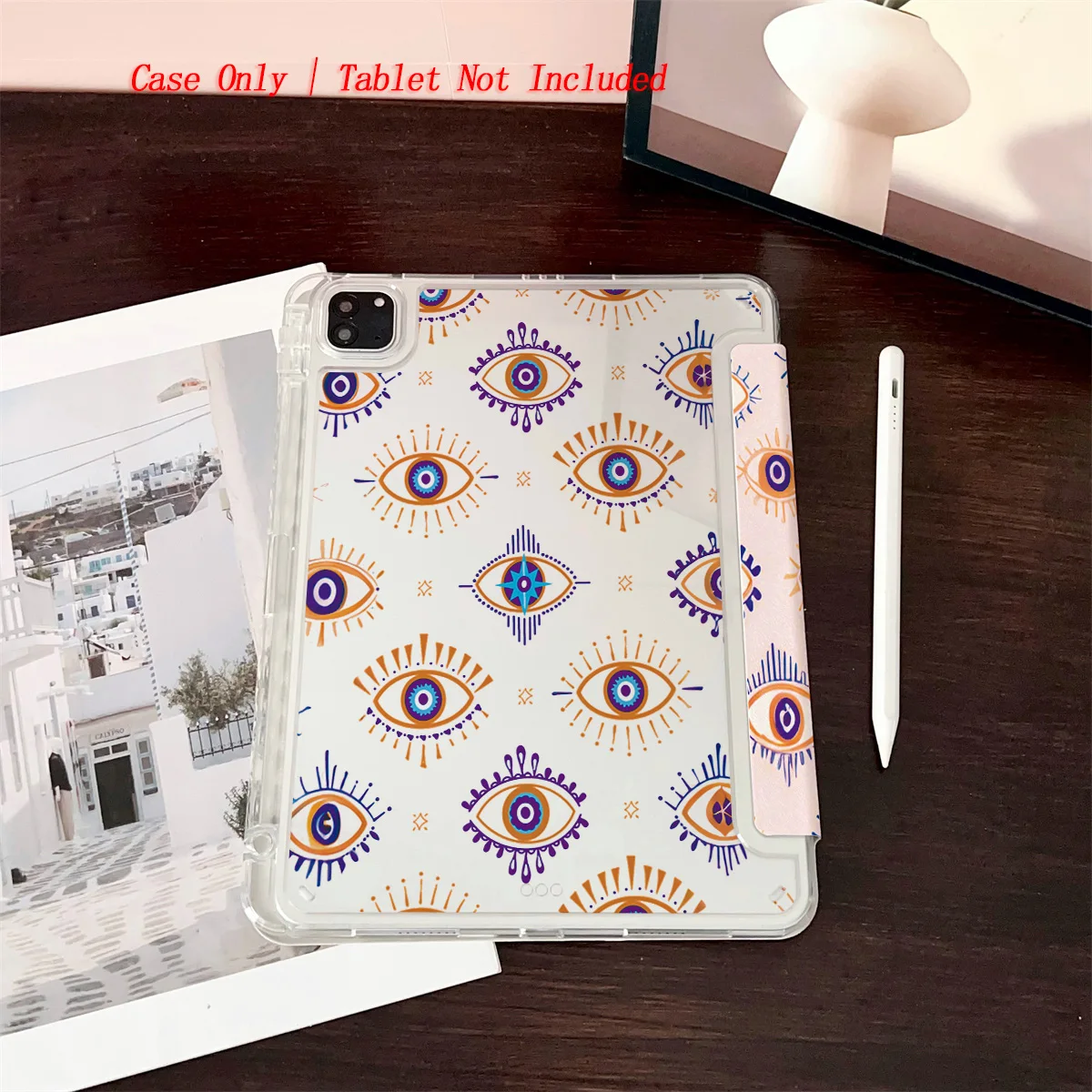 خلفية لطيفة على شكل حرف Y من الأكريليك باللون الوردي والعديد من حافظة iPad لهاتف Apple iPad Pro 11/12.9 Air 3/4/5 Mini 5/6 8th-10th Gen