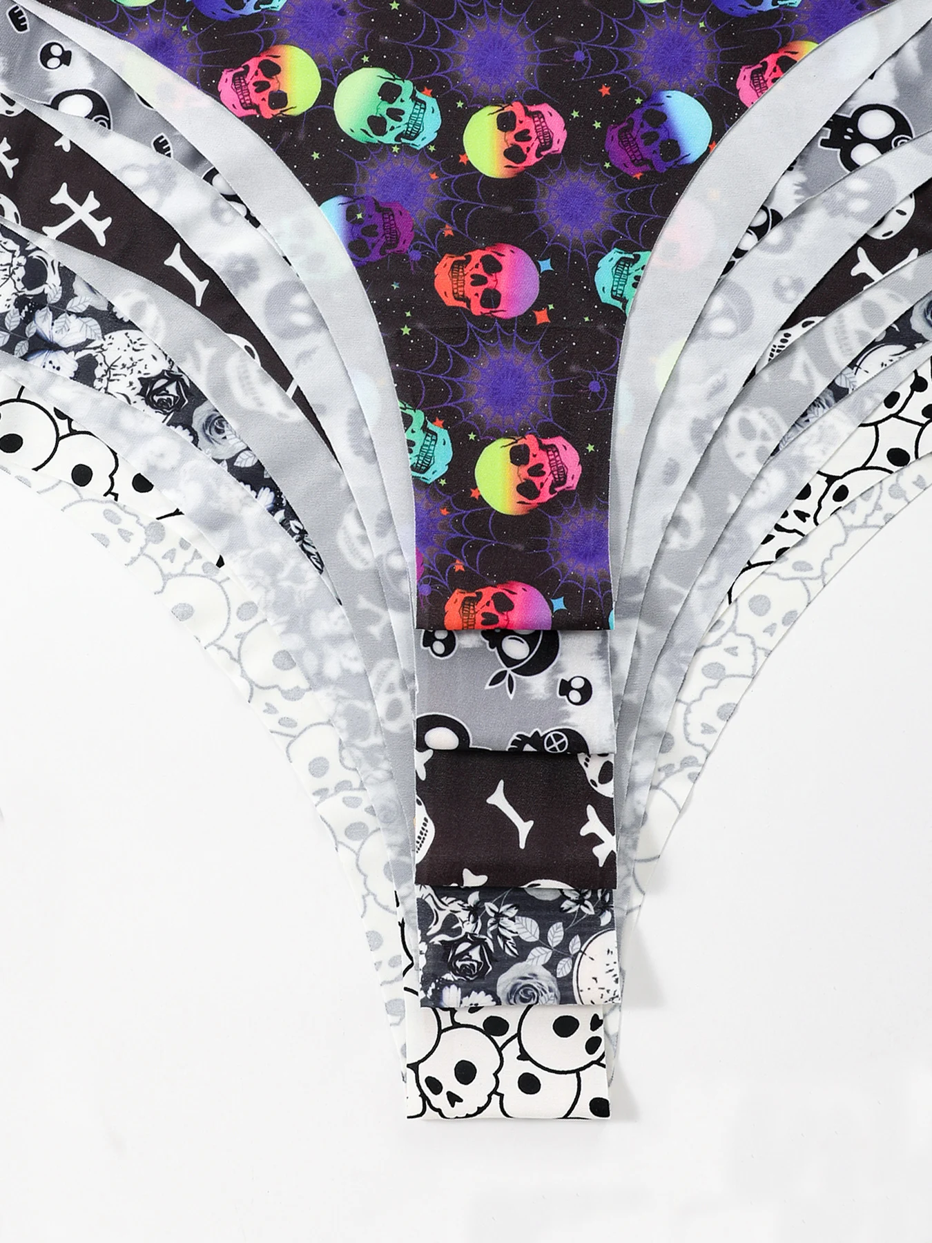 طقم مكون من 9 قطع من سراويل داخلية مثيرة للهالوين وطبعة الفهد، مقاس نحيف، مريحة ومرنة، بسيطة بدون خياطة #4