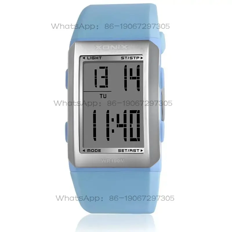 

New LED Temperament Electronic Watch Men's and Women's Sports Multi-function Simple Waterproof Student Watch Alarm Man