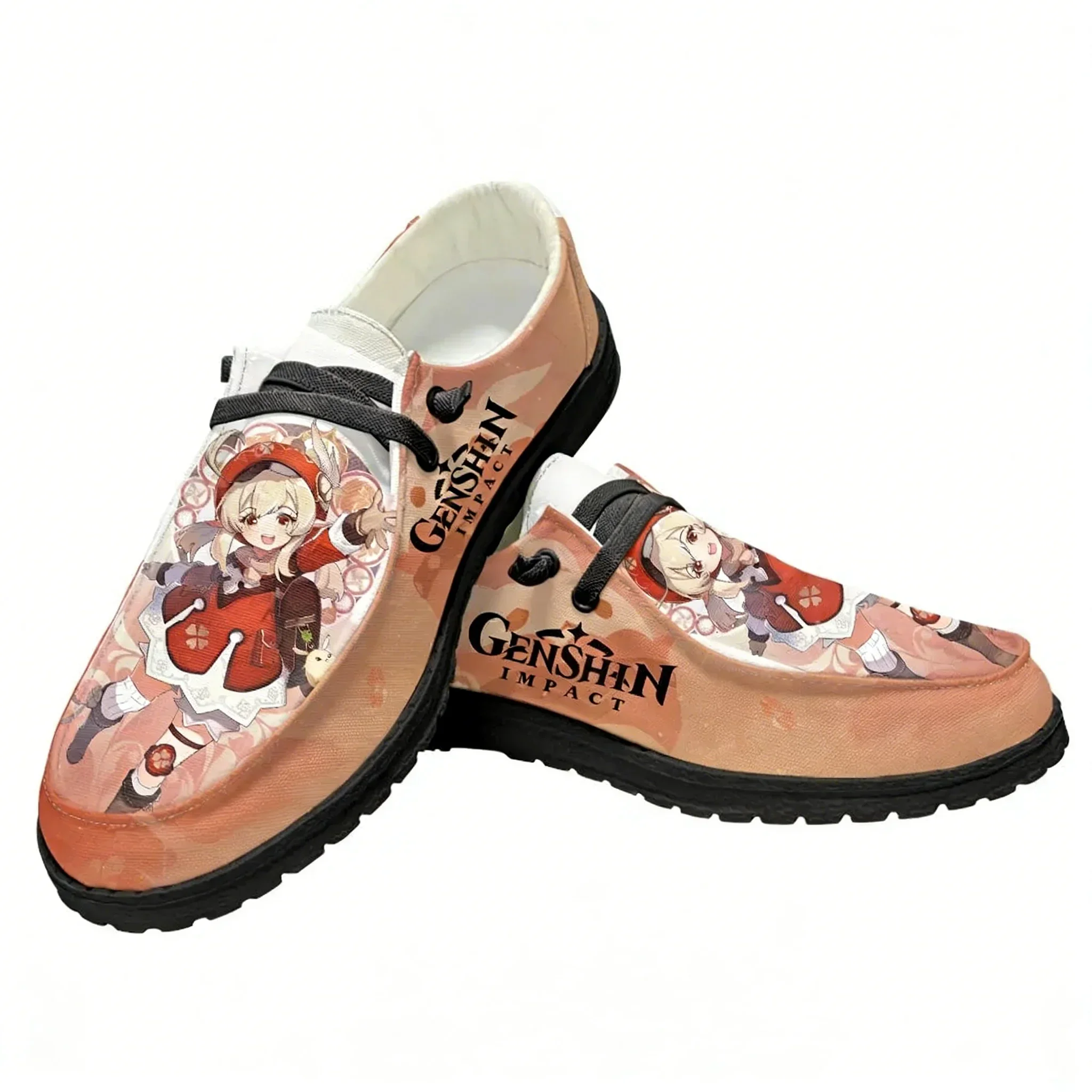 

Genshin Klee Casual Shoes Mens Womens Breathable Flat Footwear Casual Indoor Outdoor Lightweight Shoe Customized Couple Shoes