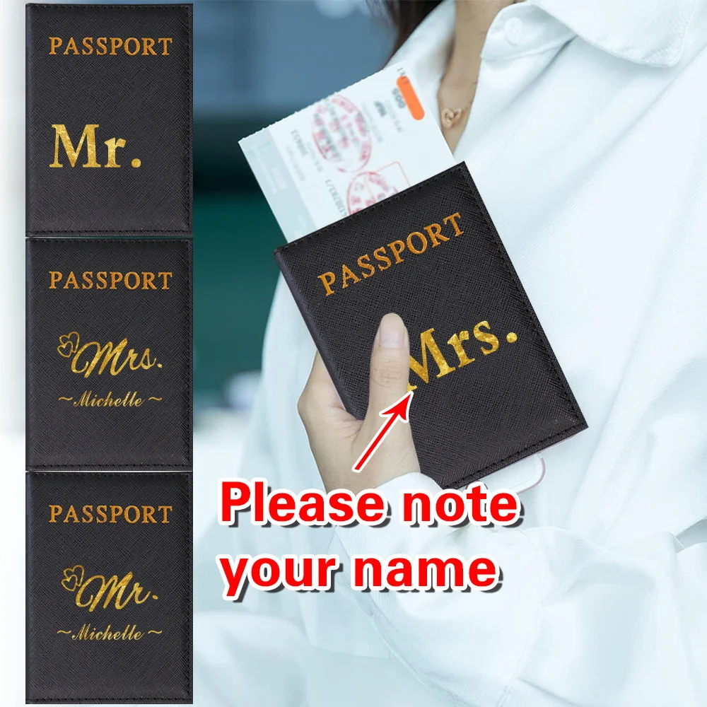 شخصية مخصصة اسم غطاء جواز السفر حالة تذكرة الهواء تخزين حزمة حامل جواز السفر لأساسيات السفر متعددة الوظائف #1