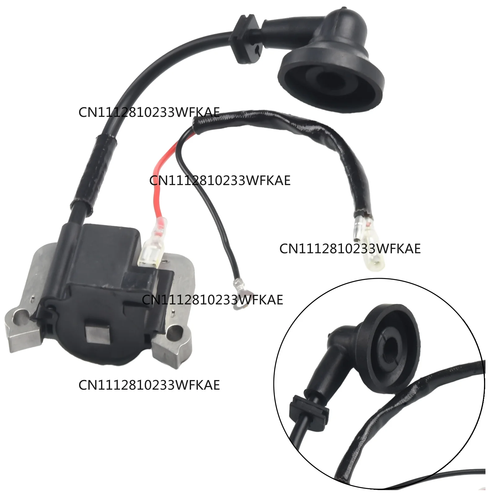 2-Stroke 52mm Center Chainsaw Brush Cutter Lawn Machine Ignition Coil, Replacement Accessories