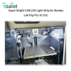 for Bambu Lab X1 P1 Series LED Light Strip COB LED 5V 110cm 0.4A Super Bright LED Light Bar Kit Lamp For Bambulab X1 X1C P1P P1S