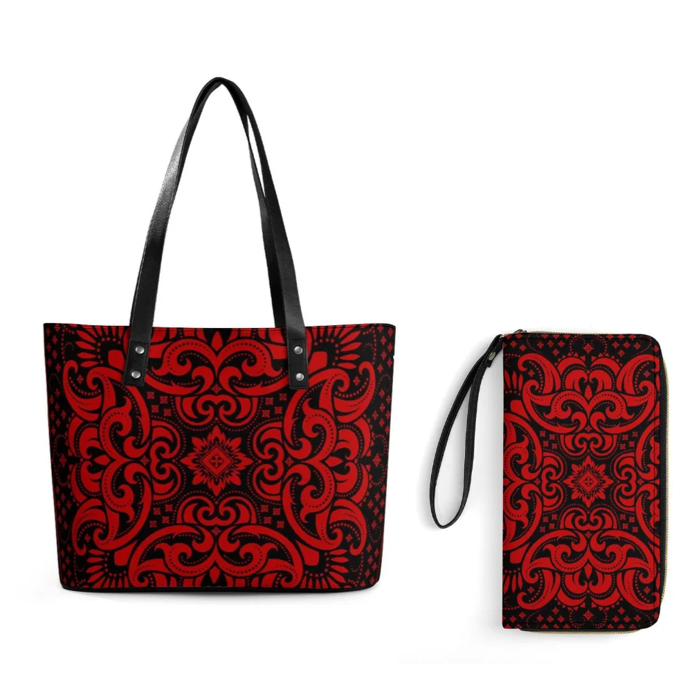 

Bandana Women Shoulder Bag And Wallet Set Wallet Combination Customizable Patterns 2025 New Style