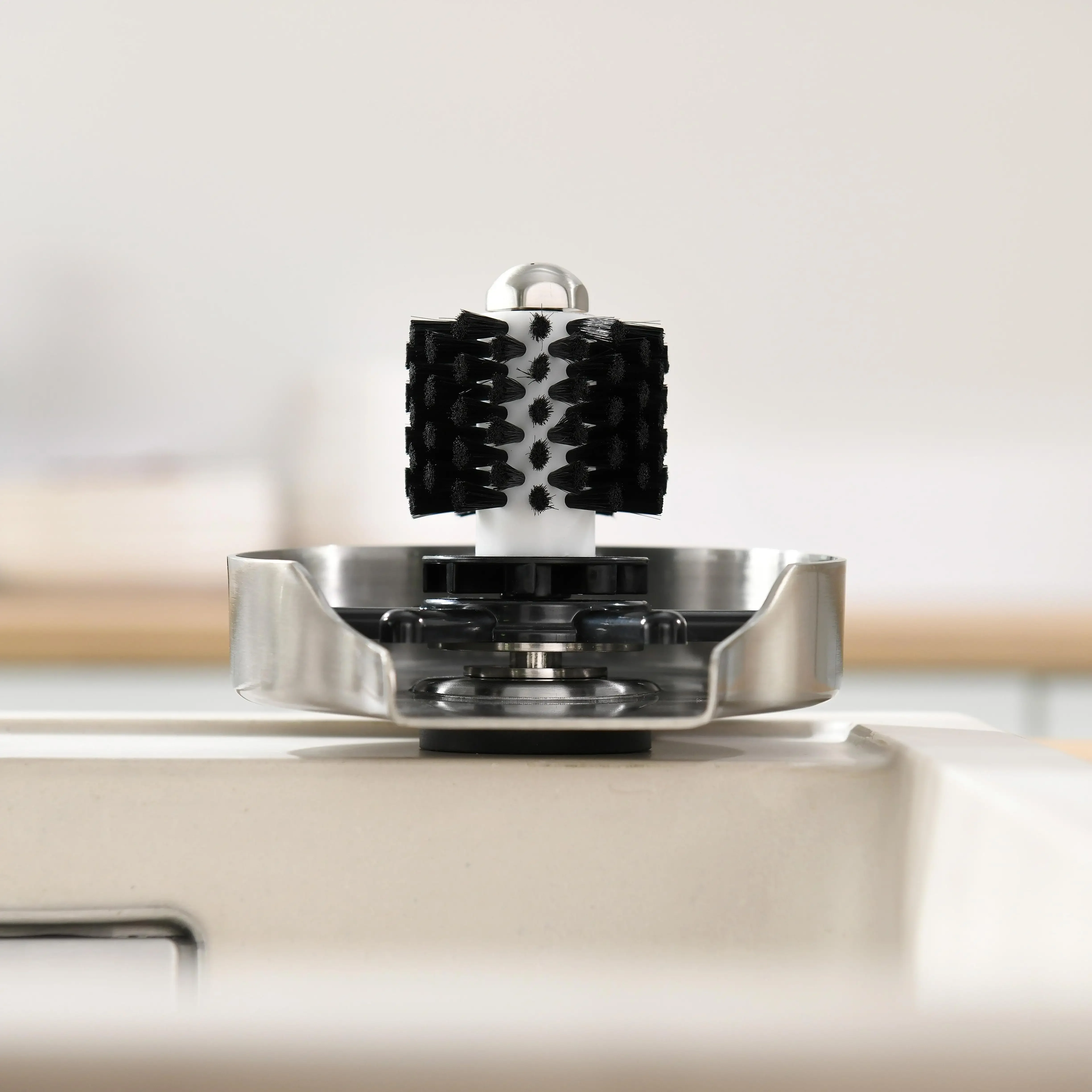 

'Deao Commercial Bar Accessories Coffee Shop Stainless Steel Kitchen Sink automatic rotation Glass Rinser With brush