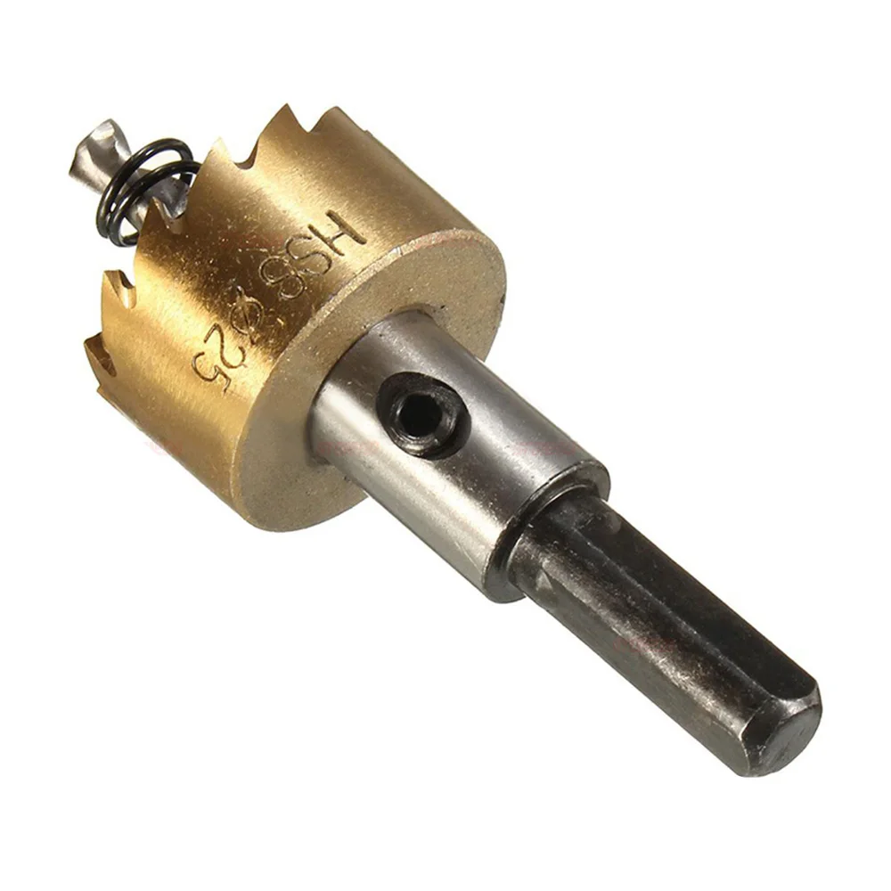 Stonego เครื่องเจาะรูเลื่อย1ชิ้น, เครื่องเจาะรูเหล็กความเร็วสูงเจาะรูแผ่นโลหะสว่านเปิดเครื่องมือ16/18ที่5/20/25/30มม.