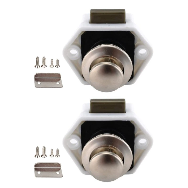 2Pcs 20mm Embedded Flush Pull Slam Latches Lock Marine Deck Hatches Door Cabinet Non Locking Lift Handle Latches