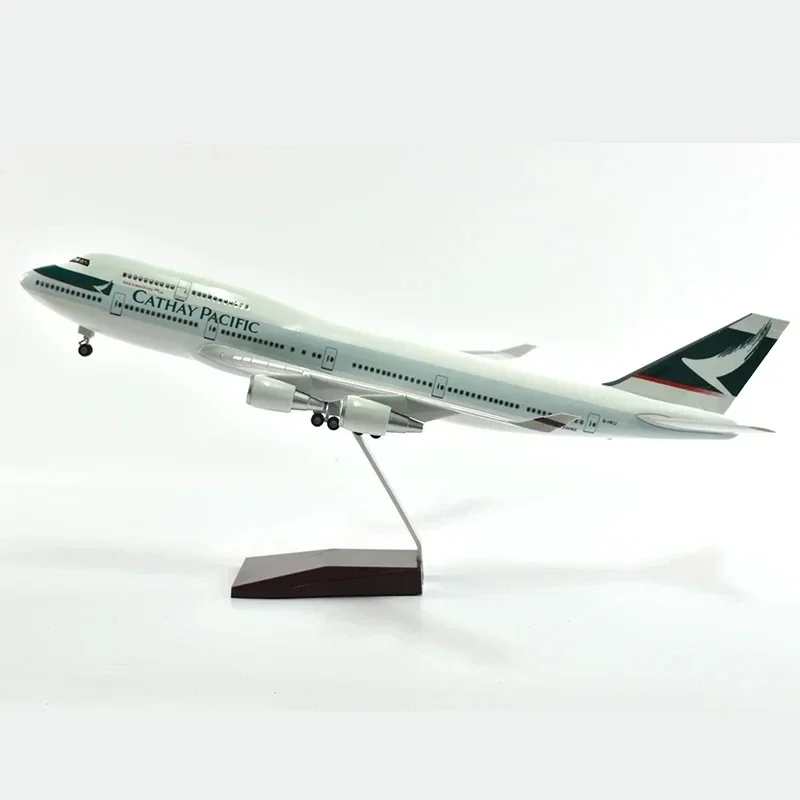 Imagem -04 - Resin Diecast Avião Modelo Home Decor Planes Aviões Diecast Avião Boeing 747 Escala 160 46cm