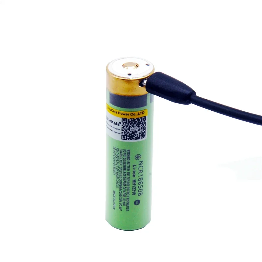 بطارية LiitoKala-Li-ion قابلة لإعادة الشحن مصباح مؤشر ، USB مع مصباح LED V, ah, DC-Charging ، ساخن