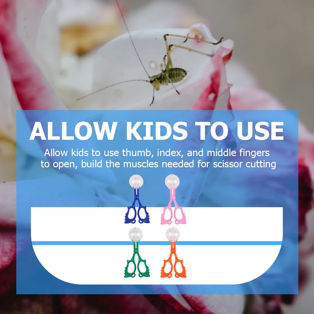 

4pcs Insects Observation Tools Set Stem Nature Scissor Clamp Handy Scoopers Fine Motor Skill Development