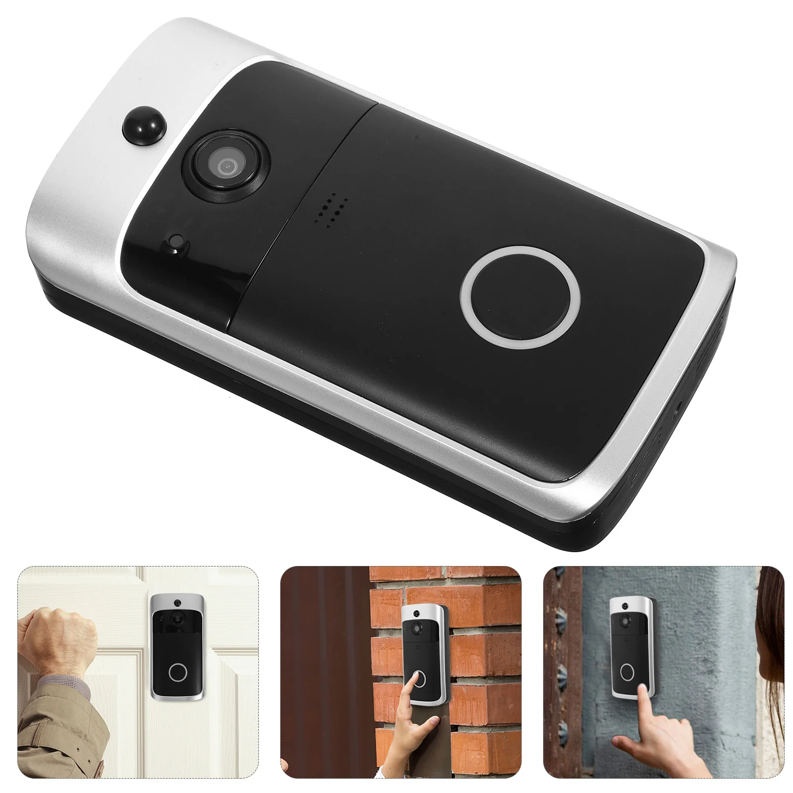 Smart Home Video Doorbell 720p Two-Way Audio Night Vision Motion Tamper Alarm Remote Monitoring Door