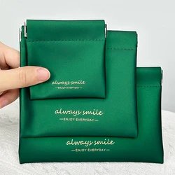 Portable PU Earphone Wire Bag Cosmetics Lipsticks Holder Case Coin Cards Pouch Travel Jewelry Sundries Organizer Pouch Mini Bag