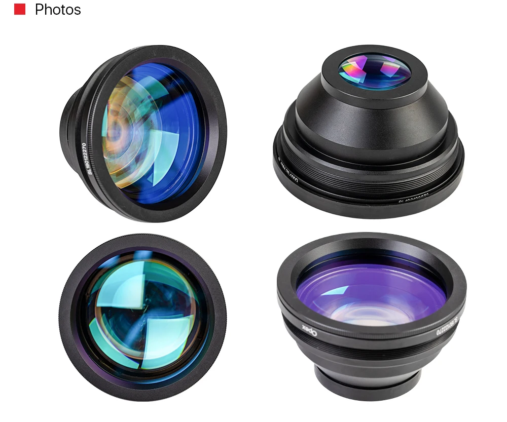 Opex f-theta Linse 300 nm m85 Gewindes can feld 70*70-300*420 Brennweite-mm nm yag Glasfaser-Laser markierung steil – Detail 5