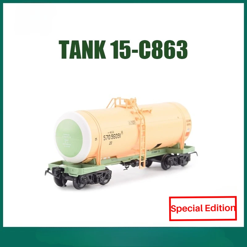 

1/87 игрушечный поезд 15-C863 советский железнодорожный смазочный грузовой танкер моделирование танкер SJLKN004 статическая модель игрушка для мальчика в подарок