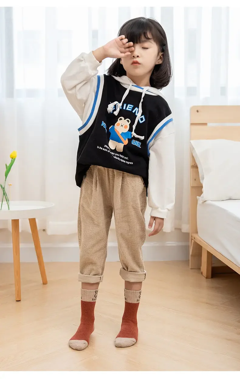 5 Paar dicke, warme Kindersocken für Jungen und Mädchen, weiche, mit Fleece gefütterte, rutschfeste Wintersocken für Kleinkinder – Detail 13