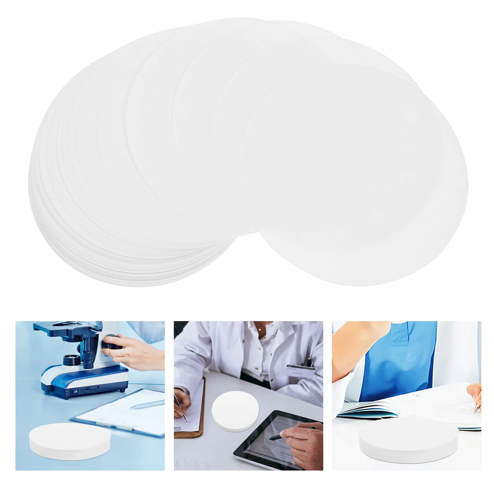 

100 pcs 9Cm Medium Flow Rate Filter Paper For Chemistry Experiment Lab Use Qualitative Discs Filter