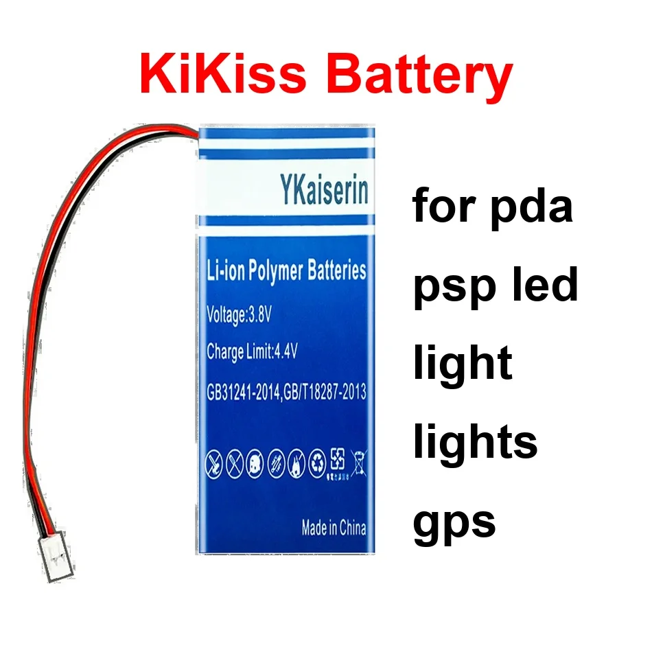 

Battery Safe 603048 306070 2 Cables 102050 1300-2300Mah For Pda Psp Led Light Lights Gps
