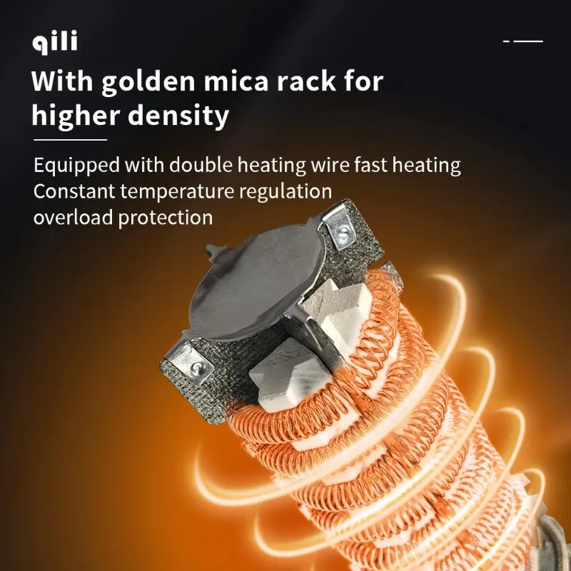 Qili 83B Pistola ad aria calda multicolore Strumento sorgente di calore fai-da-te con temperatura regolabile Potenza di uscita nominale 2000 W Tensione nominale 220 V