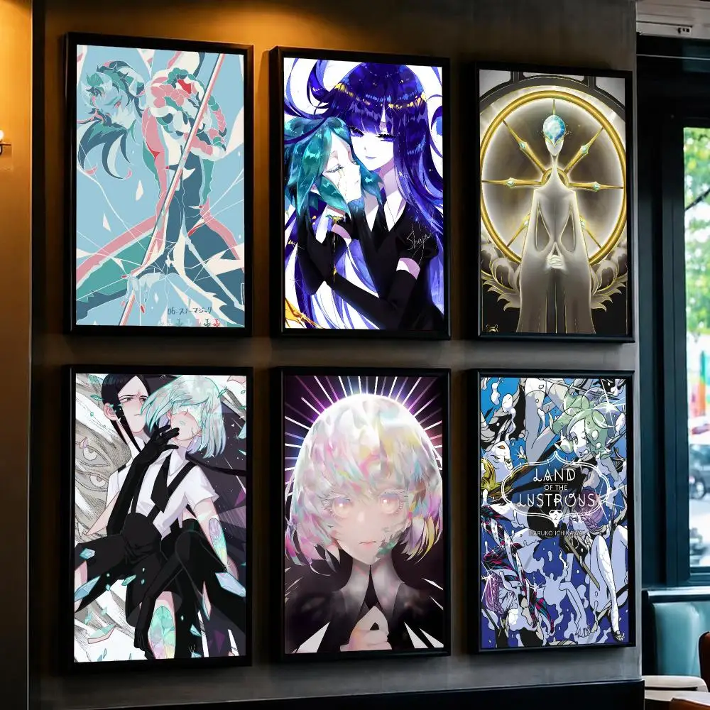 anime L-Land of the Lustrous-S Poster Minimalist Wall Sticker for Cafe Office Bar Home Decor and Gift