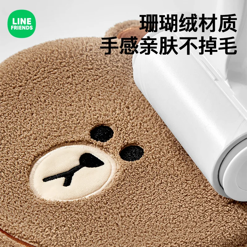 Line Friends Cute Bear Towel Kitchen Hand Towel Soft Bath Towels Absorbent Hand Cloth for Bathroom Coral Fleece Absorbent Towels