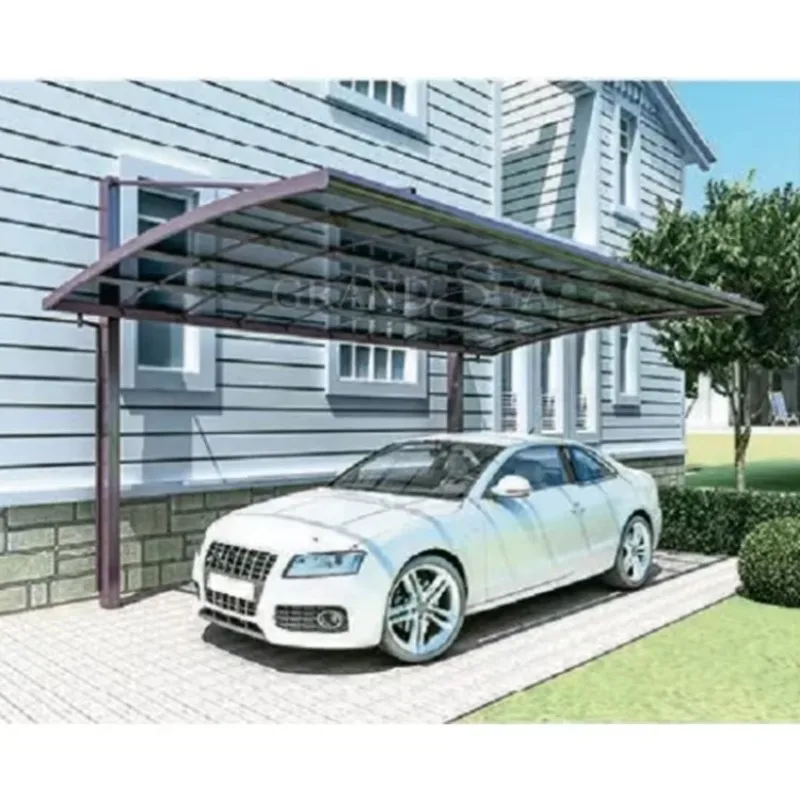 Waterproof Carport Solar Mounting Structures, Aluminum Retractable Carport for Car