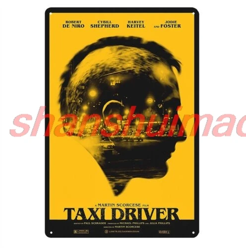 Taxi Driver Rober De Niro Movie Metal Poster Tin Sign 20x30cm Collectable Plate SHUI