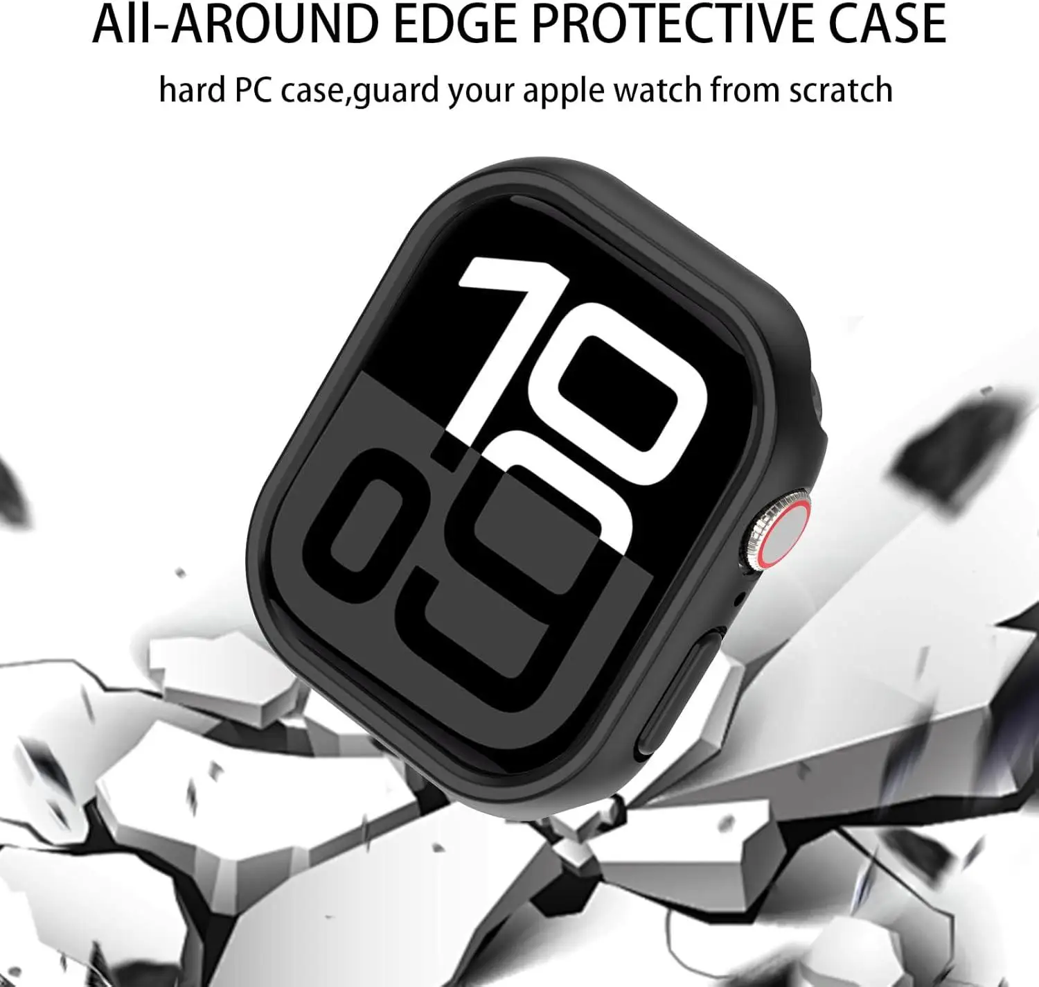 PC Cover voor Apple Watch Case 10 42/46mm 44mm 45mm 38/40/41mm Accessoires Protector bumper iWatch Serie 9 8 7 6 5 4 3 (GEEN Glas)