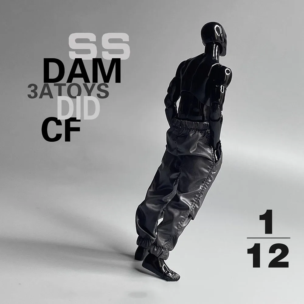 

3ATOYS 1/12 Trendy For Boys Leather Pant Trousers No Body Fit 6" Action Figure Collectable DIY