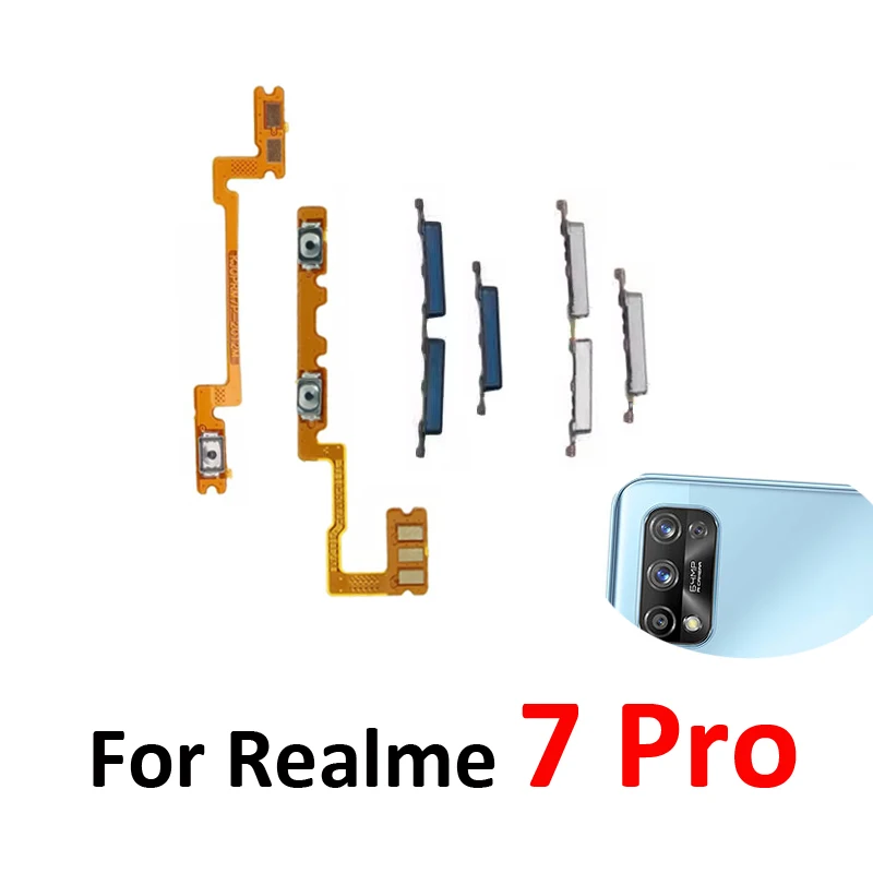For Realme 7 Pro Phone New Housing Power Volume Button On Of